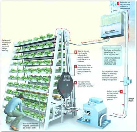 Vincent Callebaut, Vertikal Garden, Smart Farm, Indoor Farming, Hydroponic Farming, Farming System, Vertical Farming, Urban Agriculture, Water Powers