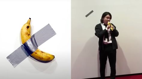 A South Korean art student ripped a banana off a wall that was part of an installation by the Italian artist Maurizio Cattelan and ate it because “he was hungry.” Noh Huyn-soo, an art major at Seoul National University, was recorded by his friend brazenly taking the ripe banana, which was duct-taped onto a white wall, and eating the fruit in front of other visitors at the Leeum Museum of Art in Seoul at around 1 p.m. local time on April 27.  The post ‘Hungry’ S. Korean student eats $120,000 bana Seoul National University, Maurizio Cattelan, Korean Student, Art Major, National University, Art Student, Korean Art, A Banana, April 27