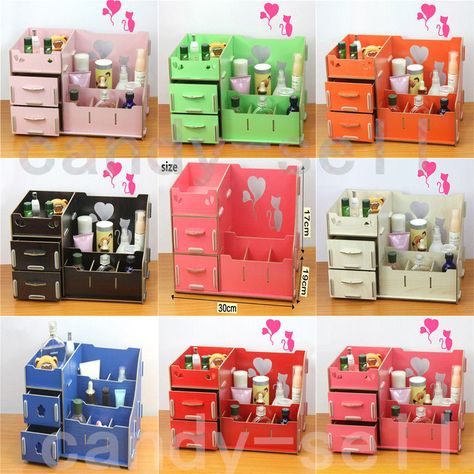 Makeup Organizer Diy, Diy Makeup Organizer, Diy Makeup Storage, Natural Makeup Tips, Organizer Diy, Makeup Organization Diy, Makeup Organization Vanity, Organizer Makeup, Makeup Storage Box