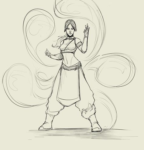 Avatar The Last Airbender Pose Reference, Avatar Drawing Sketches, Airbending Poses, Avatar Sketch, Avatar The Last Airbender Art, Character Sketches, Arte Inspo, Art Poses, Aang