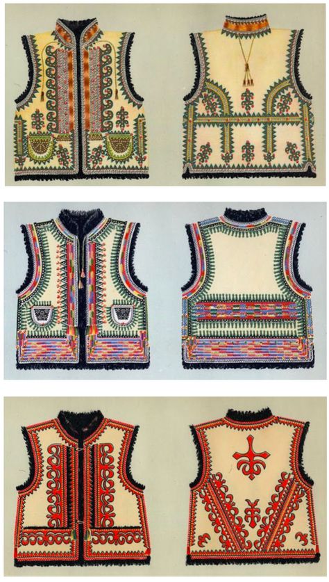 Sheepskin Vest, Ukrainian Clothing, Ukrainian Dress, Ethno Style, Folk Clothing, Ukrainian Art, National Dress, Folk Dresses, Folk Embroidery