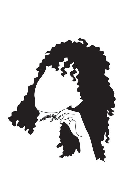 curly afro hair Curly Hair Poster, Curly Hair Silhouette, Hair Silhouette, Hair Poster, Curly Afro Hair, Curly Hair Drawing, Afro Style, Embroidery Tshirt, Hair Guide