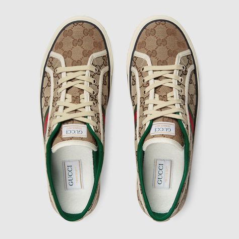 Web Detail, Buy Gucci, Sneaker Games, Leather Cap, Beach Tote Bags, Gucci Shoes, Gucci Men, Superga Sneaker, Lanvin