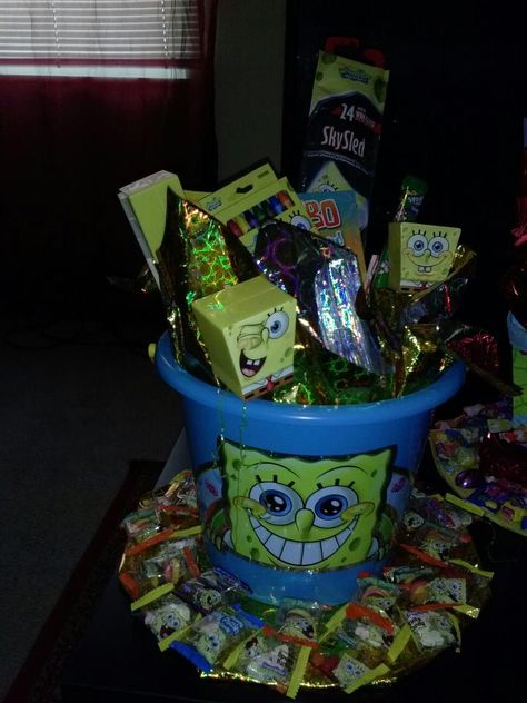 Spongebob Easter Basket! Birthday Quotes For Girlfriend, Spongebob Birthday Party, Dyi Gifts, Spongebob Birthday, Famous Celebrities, Birthday Quotes, Easter Baskets, Gift Baskets, Diy Gifts