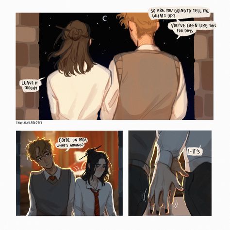 Sirius X, Orion Black, Barty Crouch, Slytherin Skittles, Remus And Sirius, Marauders Fan Art, Gay Harry Potter, Harry Potter Comics, Harry Potter Ships