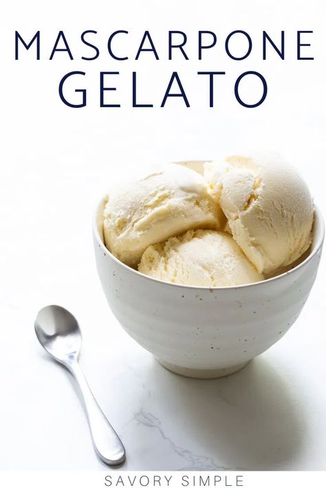 Mascarpone Gelato, Persian Ice Cream, Homemade Gelato, Gelato Recipe, Gelato Ice Cream, Ice Cream Maker Recipes, Homemade Ice Cream Recipes, Cold Treats, Ice Cream Desserts