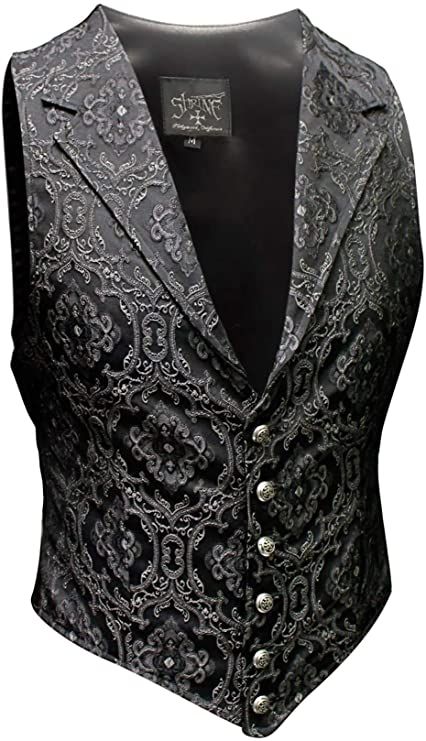 Goth Cowboy Men, Victorian Goth Men, Gerald Croft, Mens Victorian Fashion, Aristocrat Vest, Vampire Guy, Victorian Gothic Aesthetic, Victorian Waistcoat, Bone Fashion