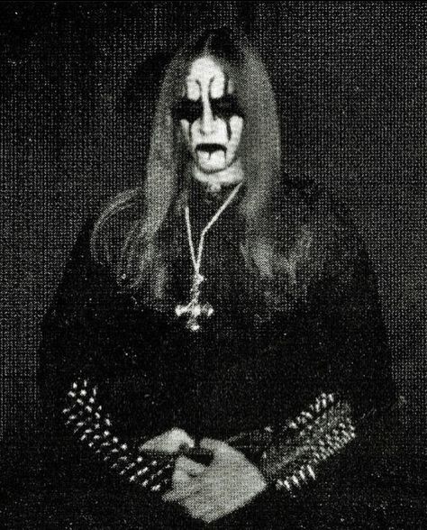 Darkthrone Corpse Paint, Black Metal Pfp, Black Metal Makeup, Corpse Paint Black Metal, Black Metal Icon, Black Metal Corpse Paint, Trve Kvlt, Black Metal Fashion, Metal Makeup