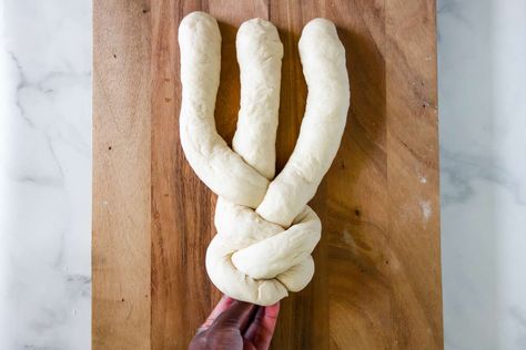 How To Braid Bread Dough, Braid Bread, Bread Dough Recipe, How To Braid, White Bread Recipe, How To Make Dough, Braided Bread, Bread Board, Gluten Free Cooking