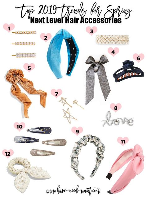 Next Level Hair Accessories are one of the Top 2019 Trends for Spring. Click on the photo to check out the post and get all the product details! #2019trends #hairaccessories #hairtrends #springtrends #spring2019trends Short Hair Accessories, New Hair Trends, Women Fashion Edgy, Street Style Trends, Mermaid Hair, Spring Trends, Fashion Website, Hair Accessories Headbands, Hair Accessories For Women