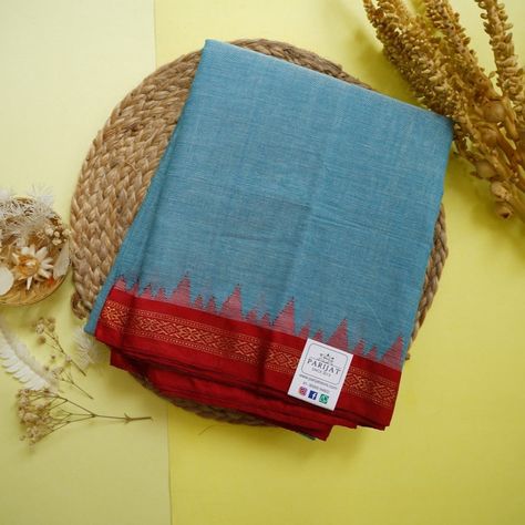 Handloom Cotton Saree, Cotton Sarees Handloom, Cotton Saree Blouse Designs, Cotton Saree Blouse, Light Sea Green, Khadi Saree, Indian Saree Blouse, Indian Saree Blouses Designs, Kalamkari Saree