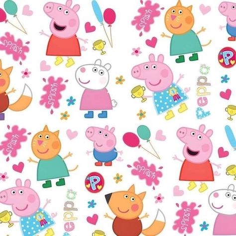 Peppa Pig Background, Peppa Pig Images, Pippa Pig, Peppa Pig Imagenes, Mesh Stencils, Peppa Pig Wallpaper, Pig Pattern, Repetitive Pattern, Wrap Fashion