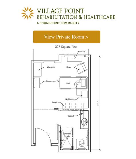 Senior Living Floor Plans | Village Point Senior Living Floor Plans, Cafe Plan, Senior Apartments, Apartment Floor, Apartment Floor Plans, Tv Beds, Acute Care, Independent Living, Memory Care