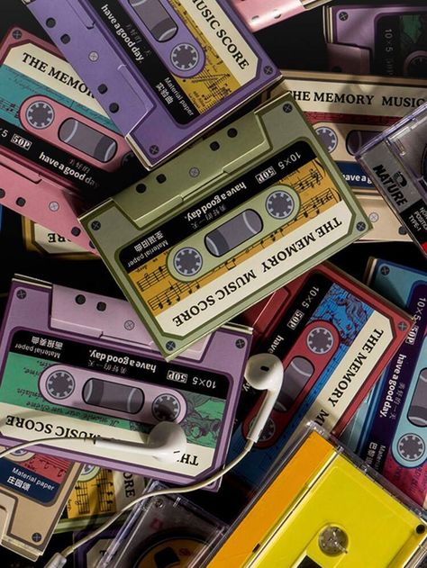 Multicolor Aesthetic, 90 Aesthetic, 80s Aesthetic Retro, Tape Music, Lightning Thief, Trill Art, The Lightning Thief, Music Cassette, Birthday Projects