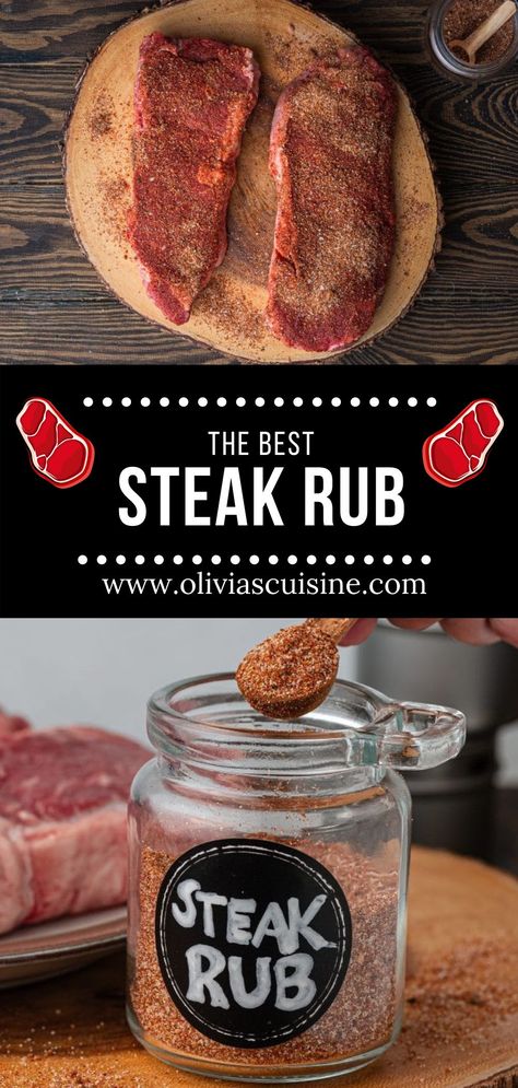 Steak Recipes Seasoning, Bbq Rub Recipe Beef, Diy Steak Rub, Steak Dry Rub Recipe Grilling, Steak Spice Rub, Dry Rub Steak Recipes, Steak Rubs And Marinades, Best Steak Seasoning Dry Rubs, Best Steak Rub Recipe