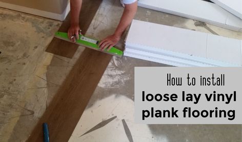 Loose Lay Vinyl Plank Flooring, Plank Flooring Diy, Home Remodeling Diy, Flooring Projects, Diy Flooring, Vinyl Plank Flooring, Plank Flooring, Finishing Basement, Home Remodeling