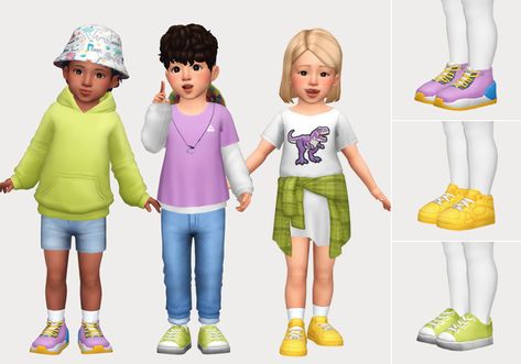 toddler shoe pack | casteru on Patreon Toddler Cc Sims 4, Sims 4 Toddler Clothes, Sims 4 Cc Maxis, Sims 4 Cc Kids Clothing, Cc Shoes, Sims 4 Cc Shoes, Pelo Sims, Sims 4 Children, Cc Sims4