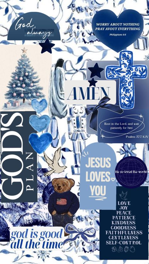 Christmas version Christian Christmas Wallpaper, Blue Christian Wallpaper, Iphone Wallpaper Quotes Inspirational, Rest In The Lord, Wallpaper Christian, Christian Iphone Wallpaper, Christian Quotes Wallpaper, Christmas Aesthetic Wallpaper, Love Joy Peace