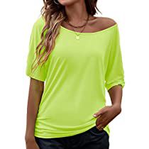 Check this out! 80s Costume Women, 80s Outfits Women, Cheap Oversized Yellow T-shirt, Yellow Short Sleeve T-shirt For Beach, 80s Party Costumes, 80s Crop Top, Cheap Yellow Short Sleeve T-shirt, Casual Neon Yellow Cotton T-shirt, Neon Leggings