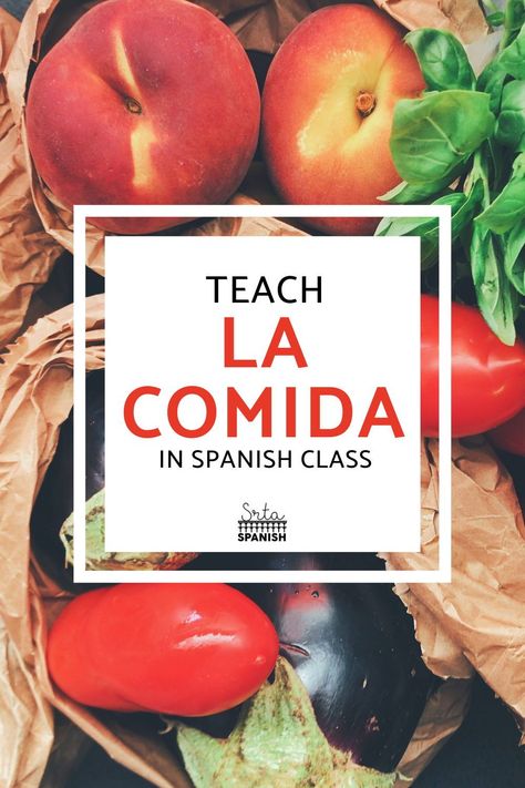 Are you looking for ways to practice food vocabulary in Spanish? Check out these activities for your la comida unit! These ideas are great for kids in middle school and high school Spanish classes. Printable and digital activities that make great individual practices for your secondary Spanish students to work on describing food in Spanish class! Express likes and dislikes with gustar and food vocab with these resources. Click to see ideas to help you lesson plan your in Spanish practices! Food In Spanish, Spanish Food Vocabulary, Food Lessons, Spanish Practice, Middle School Spanish, Food Vocabulary, Spanish Lesson Plans, High School Spanish, Food Activities