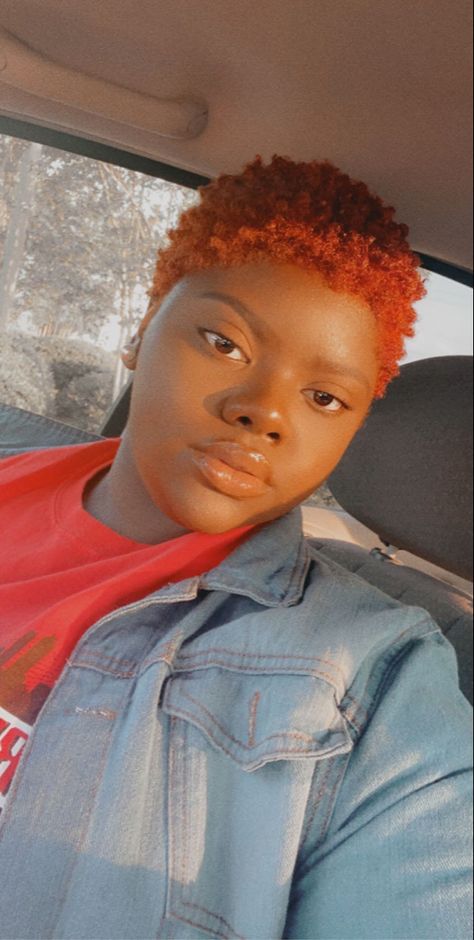 Short 4c Colored Hair, Red Natural Hair Black Women 4c, Big Chop Red Hair Black Women, Colored Twa Natural Hair 4c, Red Afro Hair Natural 4c, Natural Hair Short Cuts, Natural Haircare, Girls Rules, Sassy Hair