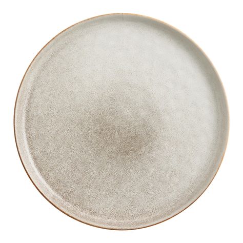 Vita Ivory And Brown Reactive Glaze Dinner Plate | World Market Neutral Plates, Natural Plates, Earthy Ceramics, Dark Wood Table, Farmhouse Kitchens, Glazed Bowl, Ceramic Dinnerware, Reactive Glaze, Large Plates