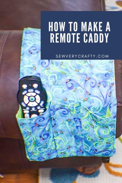 Arm Chair Remote Holder Free Pattern, Arm Chair Caddy Diy, Remote Control Holder Diy Sew, Arm Chair Sewing Caddy Pattern Free, Armchair Remote Caddy Free Pattern, Diy Armchair Caddy, Chair Caddy Diy, Couch Caddy Diy Free Pattern, Armchair Sewing Caddy Pattern Free