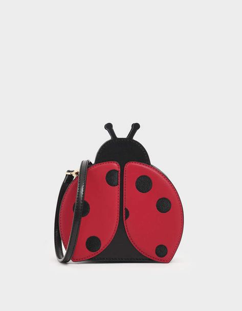 Charles & Keith Girls' Ladybug Crossbody Bag Bumble Bees, Exclusive Shoes, Fashion Lady, Shop Shoes, Charles Keith, Ballerina Flats, Girls Bags, Cat Print, Pop Fashion