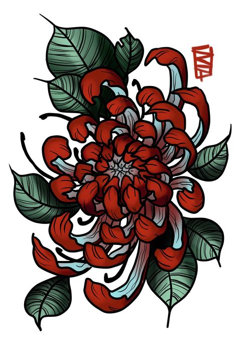 Back Tattoo Women Japanese, Fleurs Art Nouveau, Tattoos Hand, Japanese Flower Tattoo, Japanese Chrysanthemum, Chrysanthemum Tattoo, Japan Tattoo Design, Japanese Flower, Peonies Tattoo