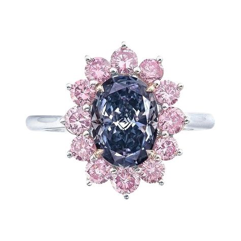 Check out this item from 1stdibs! Emilio Jewelry GIA Certified Natural 2.00 Carat Deep Blue Diamond: https://www.1stdibs.com/id-j_19064422 Emilio Jewelry, Fancy Color Diamond Ring, Royal Rings, Expensive Diamond, Blue Diamonds, Blue Diamond Ring, Pink Diamonds, Purple Diamond, Purple Jewelry