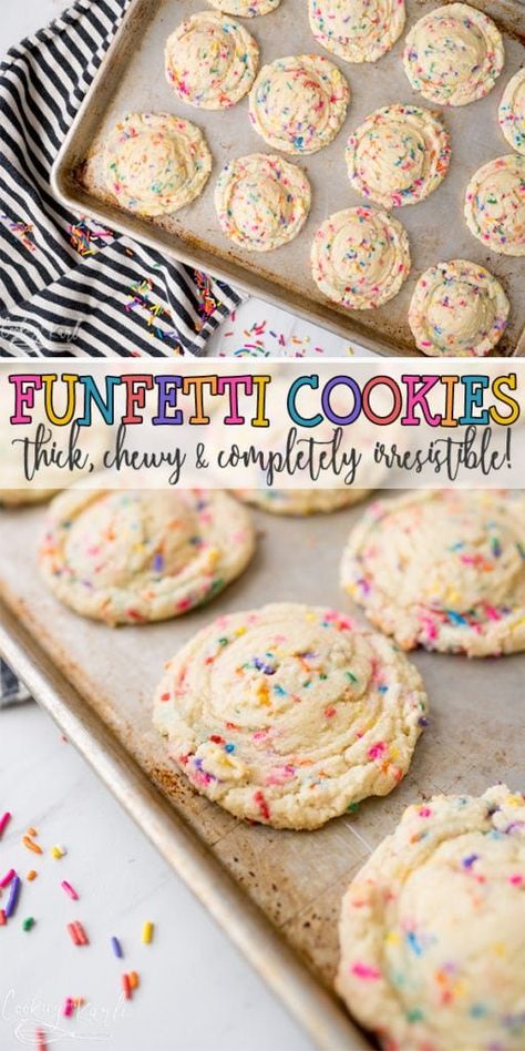 Minuman Starbucks, Cooking With Karli, Funfetti Cookies, Cookies Easy, Easy Cheesecake Recipes, Funfetti Cake, Classic Cake, Cake Mix Recipes, Cake Mix Cookies