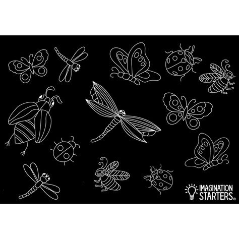 Chalkboard Bugs Placemat | Faire.com Chalkboard Placemats, Chalkboard Doodles, Chalk Marker, Chalkboard Designs, Baby Wipe, Cleaning Spray, Chalk Markers, Chalkboard Art, Color Care