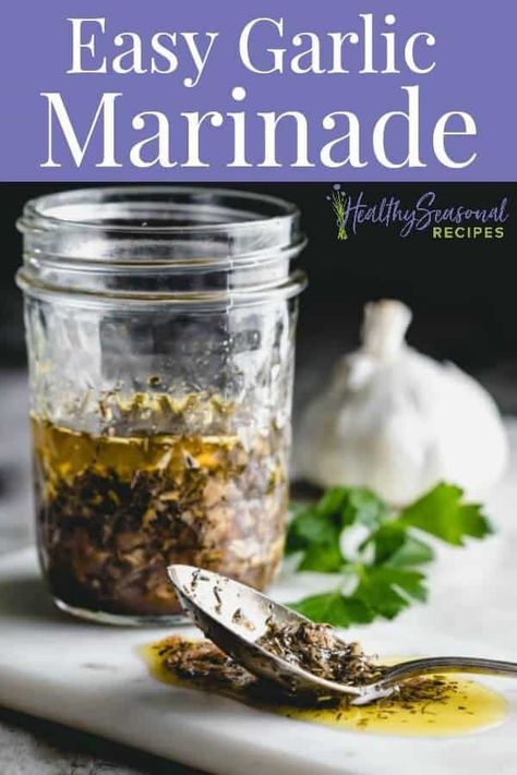 Garlic And Herb Marinade, Garlic Chicken Marinade, Wine Marinade, Herb Marinade, Simple Marinade, Paleo Sauces, Garlic Marinade, Easy Marinades, Meat Marinade