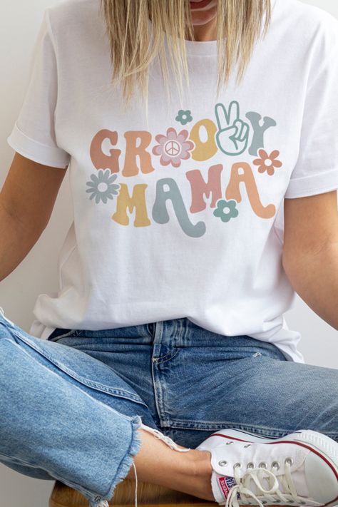 Granny Shirts, Groovy Mama, Groovy One, Groovy Party, Hippie Mom, Groovy Shirt, Family Matching Shirts, Mama Tee, Easter Shirt