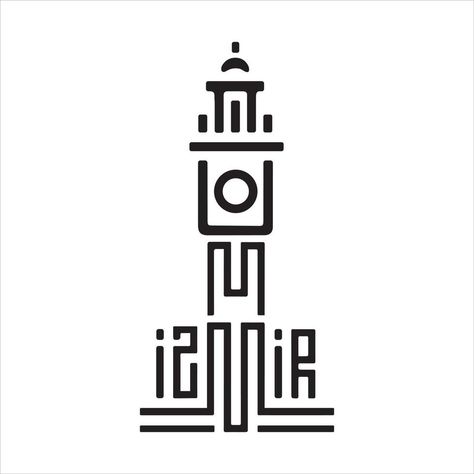 Clock Tower Drawing, Istanbul Logo, Tower Drawing, Tower Apartment, Park Square, Logo Art, Clock Tower, Art Logo, Vector Art