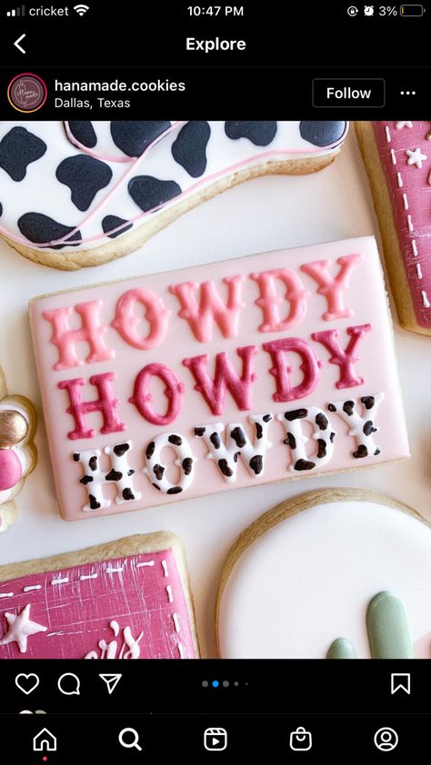 Texas Two Step Birthday Party, Cowgirl Birthday Cakes, Cowgirl Cookies, Cowgirl Cakes, Rodeo Birthday Parties, Cow Birthday Parties, Western Birthday Party, Country Birthday, Western Birthday