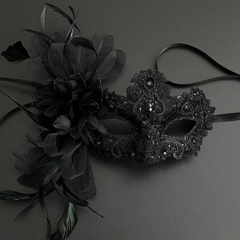 Cheap Black Masquerade Mask For Carnival, Black Masquerade Mask Ball, Cheap Masquerade Mask For Halloween Costume, Luxury Black Masquerade Mask For Carnival, Luxury Black Masquerade Mask For Halloween, Luxury Black Masquerade Mask For Costume, Luxury Black Masks And Prosthetics For Costume Party, Luxury Full Face Masquerade Mask For Party, Black Masquerade Dress Lightinthebox