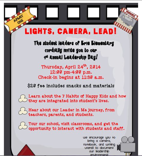 Erie Elementary is having a Leadership Day in Macomb County!  Please pin & send to your teacher friends.  Links below let you register. http://www.chippewavalleyschools.org/schools/elementary-schools/erie/the-leader-in-me/  http://www.theleaderinmeonline.org/medias/locations/126811/ld-flyer_updated.pdf Leadership Day Leader In Me, Student Recognition Ideas, Quotes Classroom, Recognition Ideas, Student Leadership, Seven Habits, School Culture, School Leadership, Leader In Me