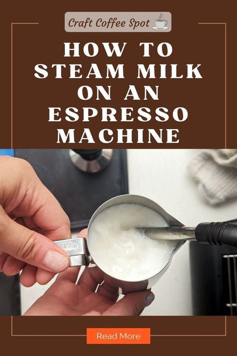 steaming milk on an espresso machine How To Froth Milk Espresso Machine, Espresso Maker Recipes, Esspresso Machine, How To Steam Milk, Espresso Machine Recipes, Steam Milk, Specialty Coffee Drinks, Espresso Recipes, Coffee Hacks