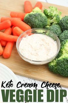 Cream Cheese Veggie Dip, Keto Cream Cheese, Keto Cream, Veggie Dip, Keto Diet Menu, Low Carb Recipes Dessert, Ketogenic Recipes, Clean Eating Snacks, Food Guide