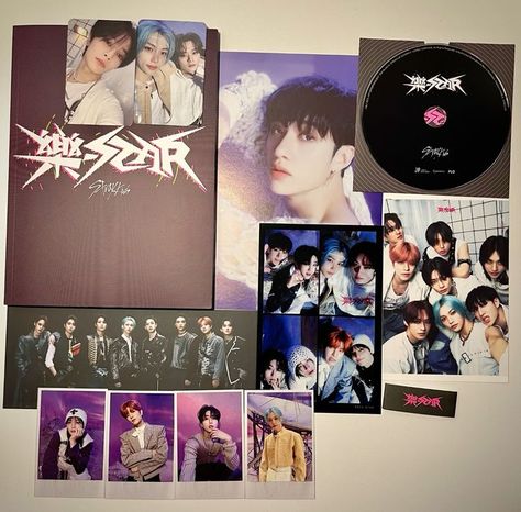 straykids rock-star (limited star ver.) Skz Rockstar Album Cover, Straykids Albums, Aesthetic Skz, About Me Template, Music Album Design, Dreams And Goals, Kpop Albums, Kpop Album, Pop Albums