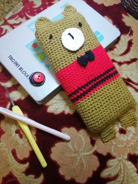 Crochet Case, Love Bear, Calculator, Sunglasses Case, Coin Purse, Wallet, Crochet