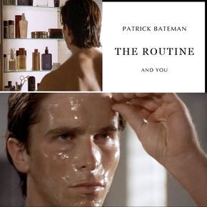 Patrick Bateman Style, Patrick Bateman Workout, Patrick Bateman Walkman, Patrick Bateman Skincare Routine, Patrick Bateman Skin Care, Patrick Bateman Routine, Patrick Bateman Aesthetic, Patrick Bateman Morning Routine, Patrick Bateman Fanart