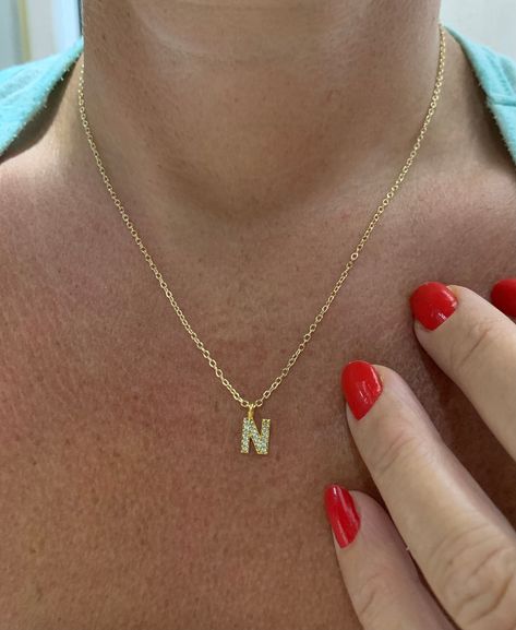 Initial N Necklace, Gold Evil Eye Necklace, Small Letter Necklace, Tiny Dainty Name Necklace Letter, N letter Evil Ye Necklace, Gift for Her by NalansJewellery on Etsy N Necklace, Initial N, N Letter, Gold Evil Eye Necklace, Letter Necklace Initials, 13 Birthday, Amulet Bracelet, Dainty Choker Necklace, Star And Moon Necklace