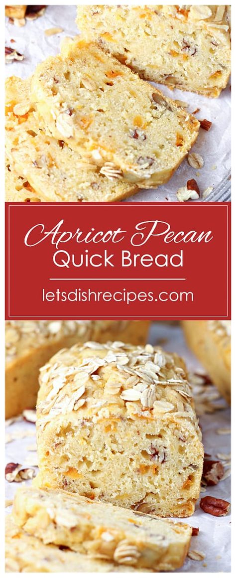 Apricot Pecan Quick Bread Fresh Apricots Recipes, Peach Pecan Bread, Apricot Recipes Dinner, Fresh Apricot Recipes Desserts, Can Apricot Recipes, Apricot Dessert Recipes, Canned Apricot Recipes, Frozen Apricot Recipes, Fresh Apricot Recipes