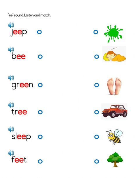 Ee Worksheets For Kindergarten, Phonics Worksheets For Sr Kg, Ee Words Worksheet, Ee Sound Worksheet, Ee Worksheets, Er Phonics Worksheet, Ee Phonics, Ee Sound, Ie Sound Phonics Worksheets