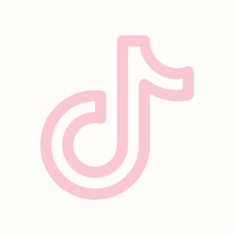 TikTok Tik Tok Widget Icon, Pink Tiktok Logo, Logo Tiktok Pink, Tiktok Icon Aesthetic, Pink And White Tiktok Icon, Pink Tik Tok Icon, Pastel Tiktok Icon, Pink App Icon Tiktok, Tiktok Pink Icon