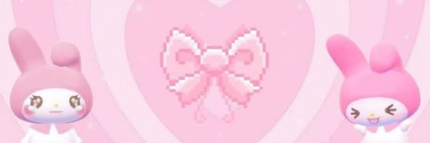 Sanrio Banner Aesthetic, Sanrio Banner Twitter, Cute Pink Banner Aesthetic, My Melody Banner Twitter, Melody Banner Discord, My Melody Discord Banner, Pink Hello Kitty Banner, Twitter Header Sanrio, My Melody Twitter Header