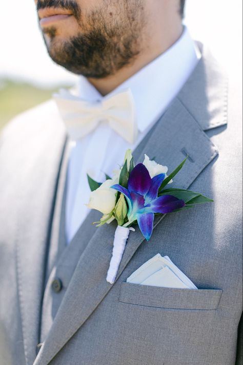 Orchid Buttoniere, Blue Orchid Corsage, Blue Orchids Wedding, Blue Orchid Wedding Bouquet, Blue Orchid Centerpieces, Blue Orchid Bouquet, Blue And Purple Orchids, Blue Orchid Wedding, Blue Dendrobium Orchids