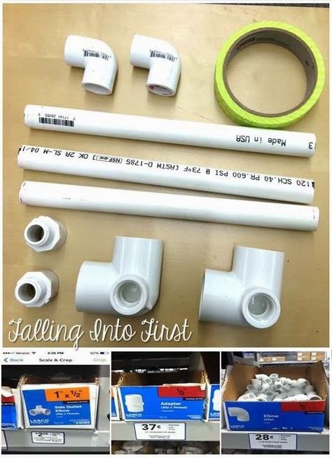 I'm SO stinkin' excited to share  my Mini Anchor Chart Stand with you today!! It's something I've been meaning to blog about for awhile. The second Bright Ideas Blog Hop felt like the perfect occasion Pvc Pipe Furniture, Pvc Crafts, Crafts Aesthetic, Pvc Furniture, Pvc Pipe Crafts, Pvc Pipe Projects, Pipe Table, Pvc Projects, Pipe Furniture